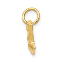 14K Yellow Gold Hammerhead Shark Charm view 2