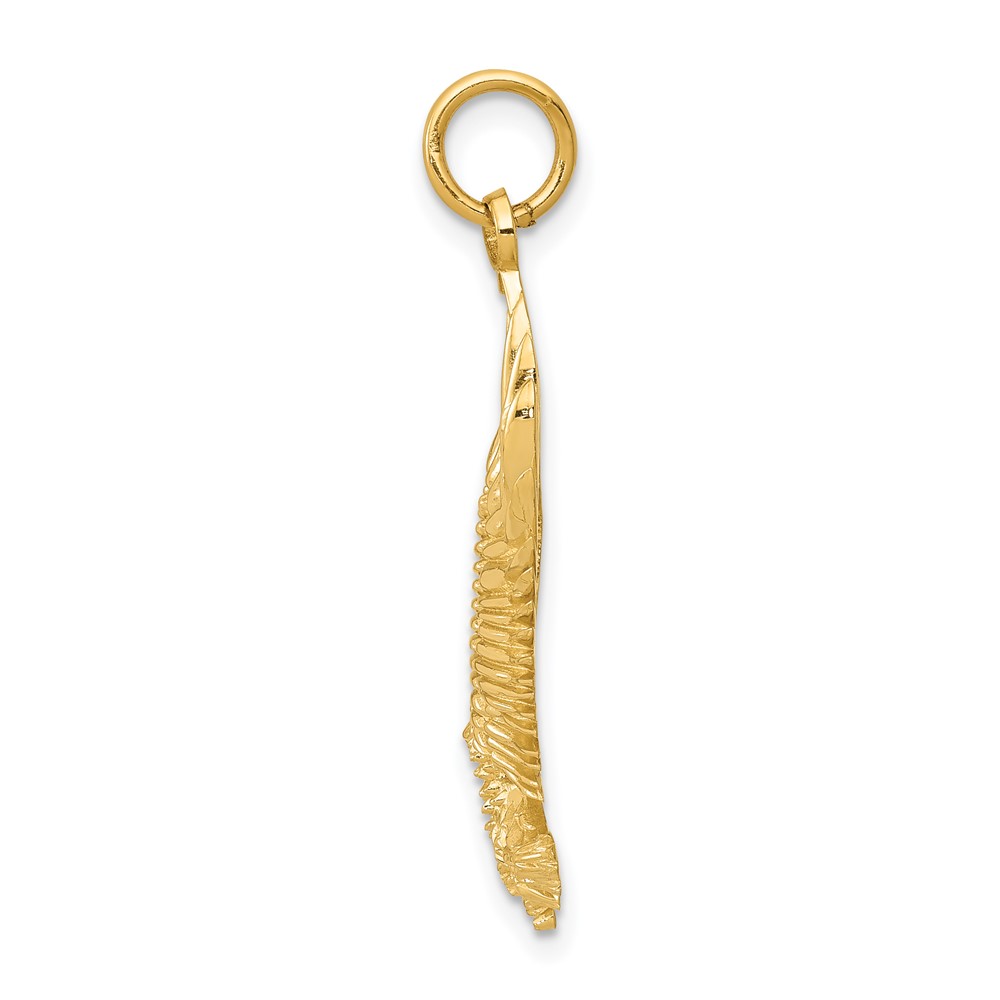 14k Bald Eagle Charm (D3460)