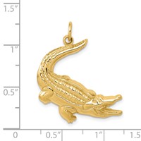 14K Alligator Charm view 3