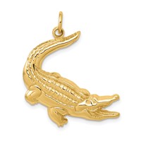 14K Alligator Charm view 1