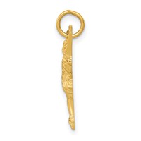 14K Yellow Gold Ballerina Charm view 2