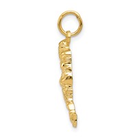 14K Yellow Gold Football Player Charm view 2