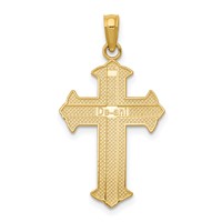 14K Yellow Gold Passion Cross Pendant view 4