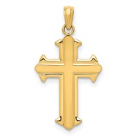 14K Yellow Gold Passion Cross Pendant view 1