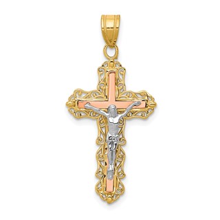 Gold INRI Crucifix Pendants