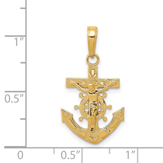 Gold Mariner Crucifix Pendants