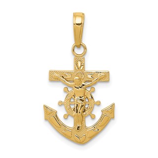 Gold Mariner Crucifix Pendants