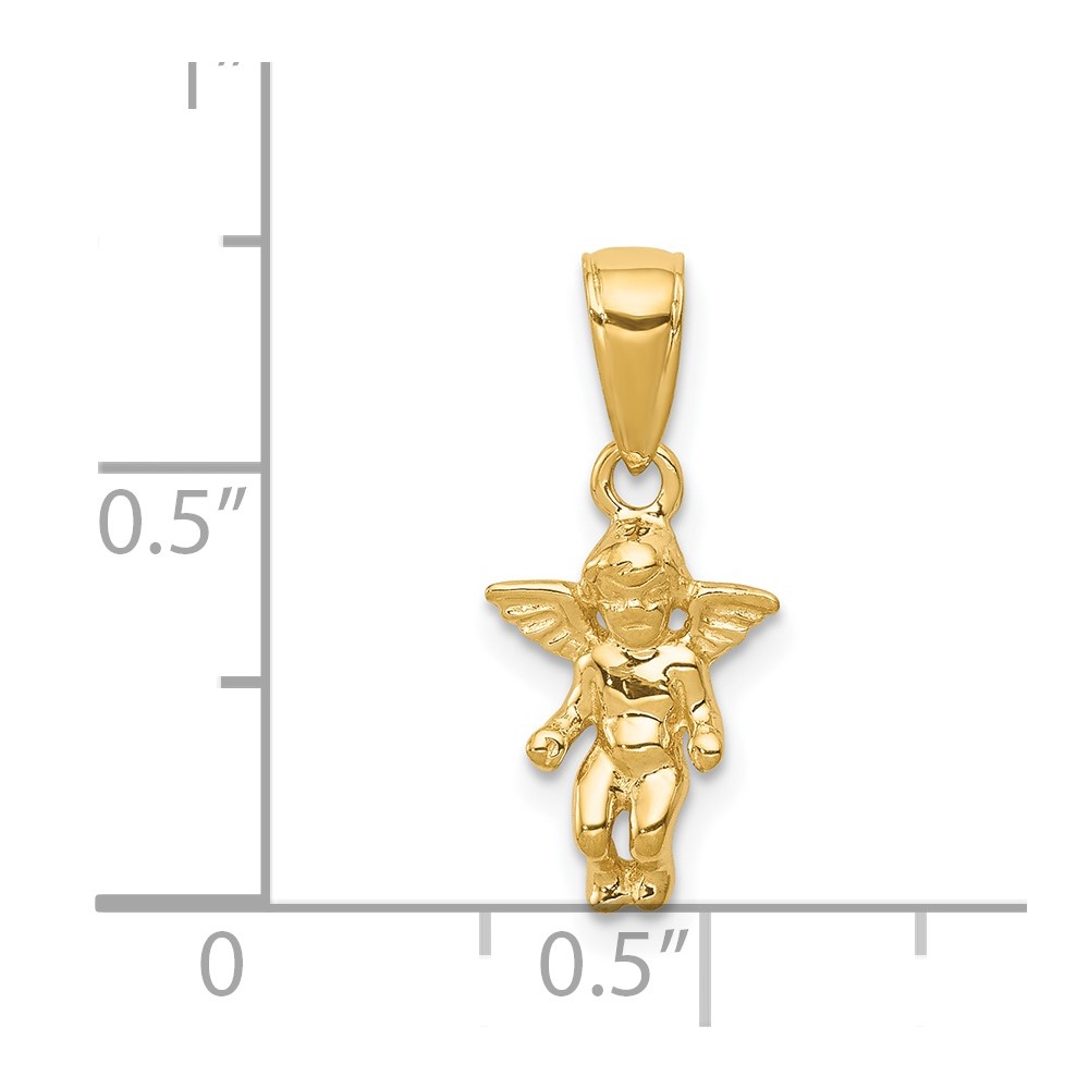 14k  3D Small Guardian Angel Pendant (D3719)