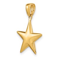 14K Polished 3-D Star Pendant view 4