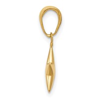 14K Yellow Gold Small Polished 3-D Star Charm view 2