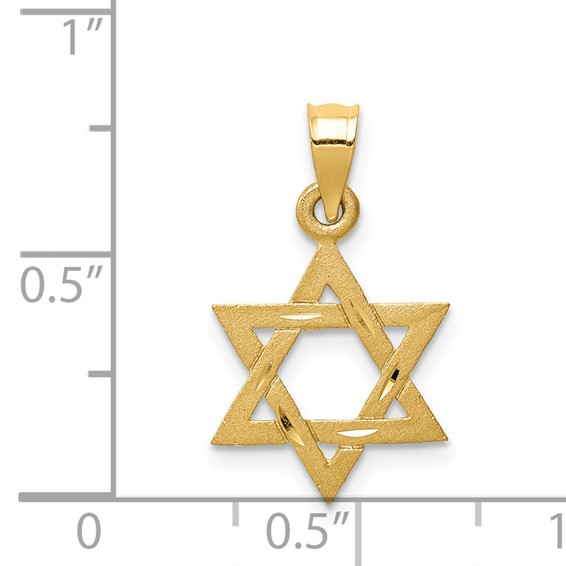 Gold Star of David Pendants