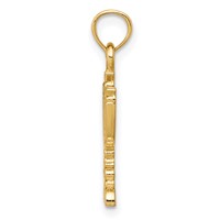 14K Yellow Gold Menorah Pendant view 2