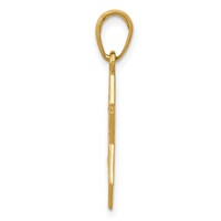 14K Yellow Gold Star of David Pendant view 2