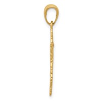 14K Yellow Gold Fancy Star of David Pendant view 2