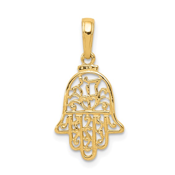 Gold Hamsa Pendants