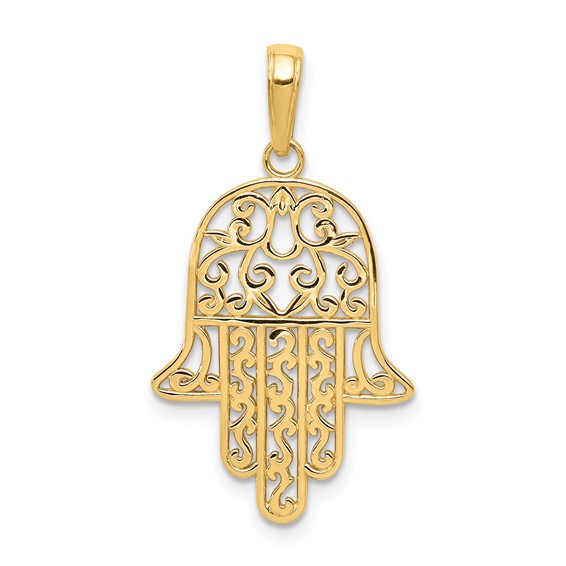 Gold Hamsa Pendants
