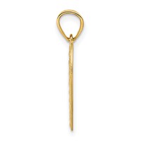 14K Yellow Gold Polished Doves in Heart Pendant view 2