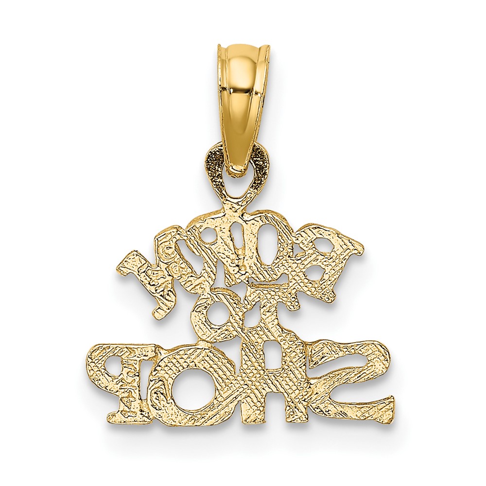14K BORN TO SHOP Charm (D3899)