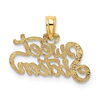 14K Yellow Gold Sweet Sixteen Charm view 4