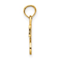 14K Yellow Gold Sweet 16 Pendant view 2