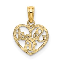 14K Yellow Gold Sweet Heart Charm - 16in view 4