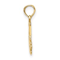 14K Yellow Gold 21 AT Last Charm view 2