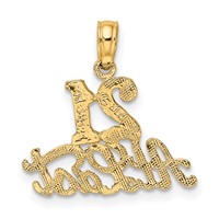 14K Yellow Gold 21 AT Last Charm view 4