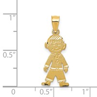 14K Yellow Gold Boy Charm view 3