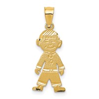 14K Yellow Gold Boy Charm view 1