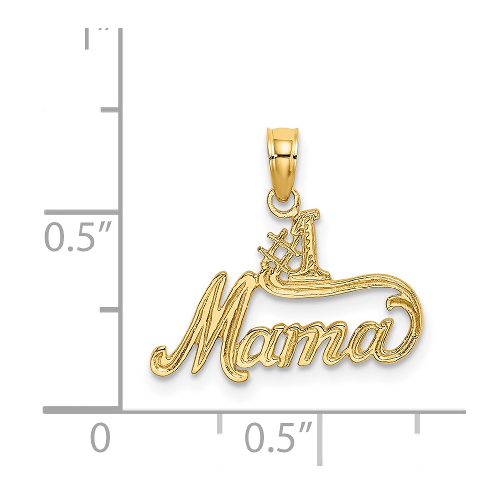 14K #1 MAMA Charm (D3933)