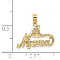 14K #1 Mama Charm view 4