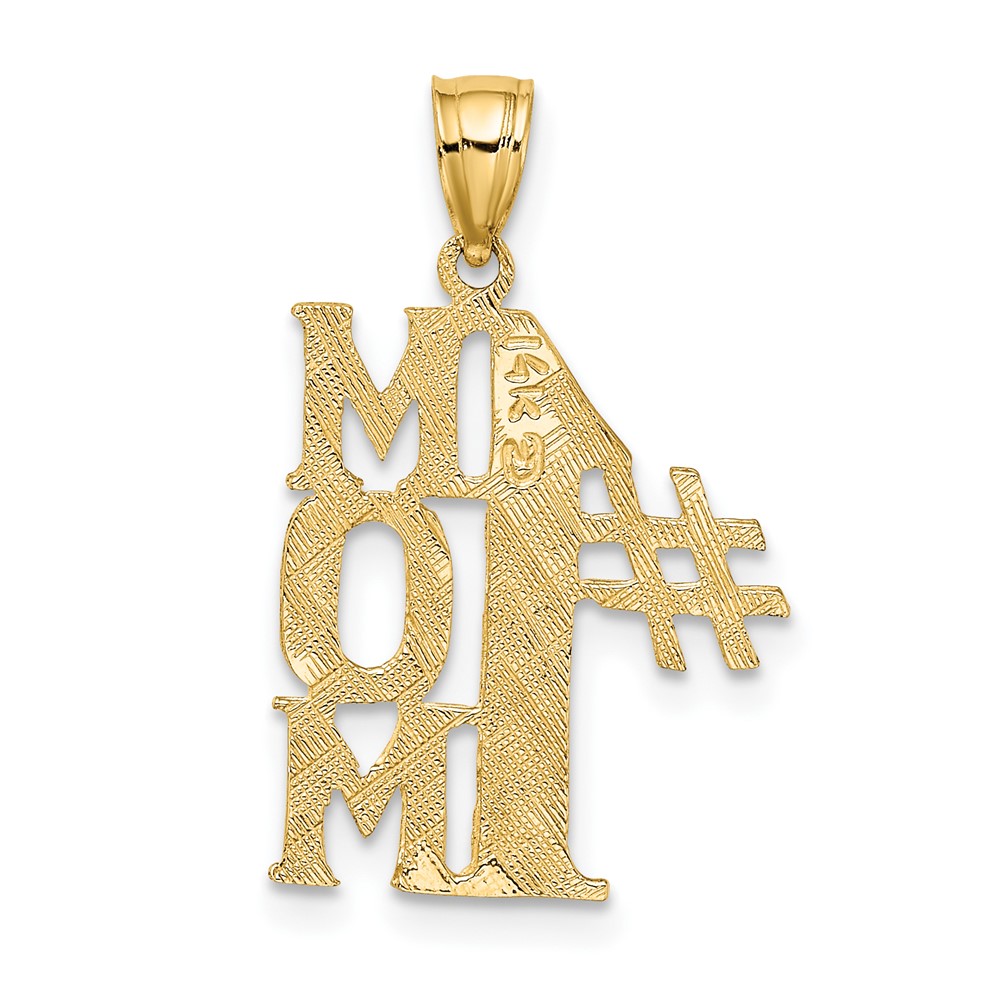 14K #1 MOM Vertical Charm (D3935)