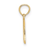 14K Yellow Gold I Heart MY Mom Charm view 2