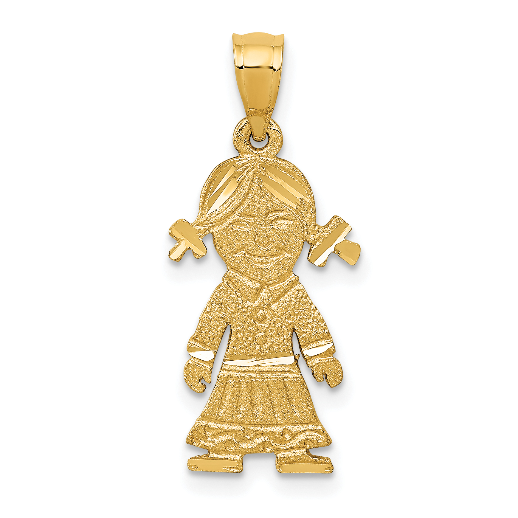 14k Girl Charm (D394)