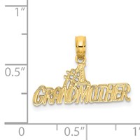 14K Yellow Gold #1 Grandmother Charm view 4