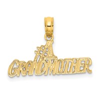 14K Yellow Gold #1 Grandmother Charm view 1
