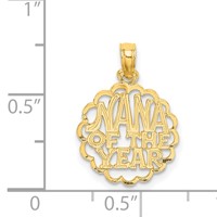 14K Yellow Gold Nana of the Year Charm view 4