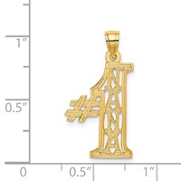 14K Yellow Gold #1 Nana Charm view 4