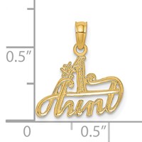 14K Yellow Gold #1 Aunt Charm view 3
