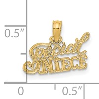 14K Yellow Gold Special Niece Charm view 3