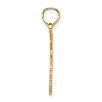 14K Yellow Gold #1 Niece in Heart Charm view 2