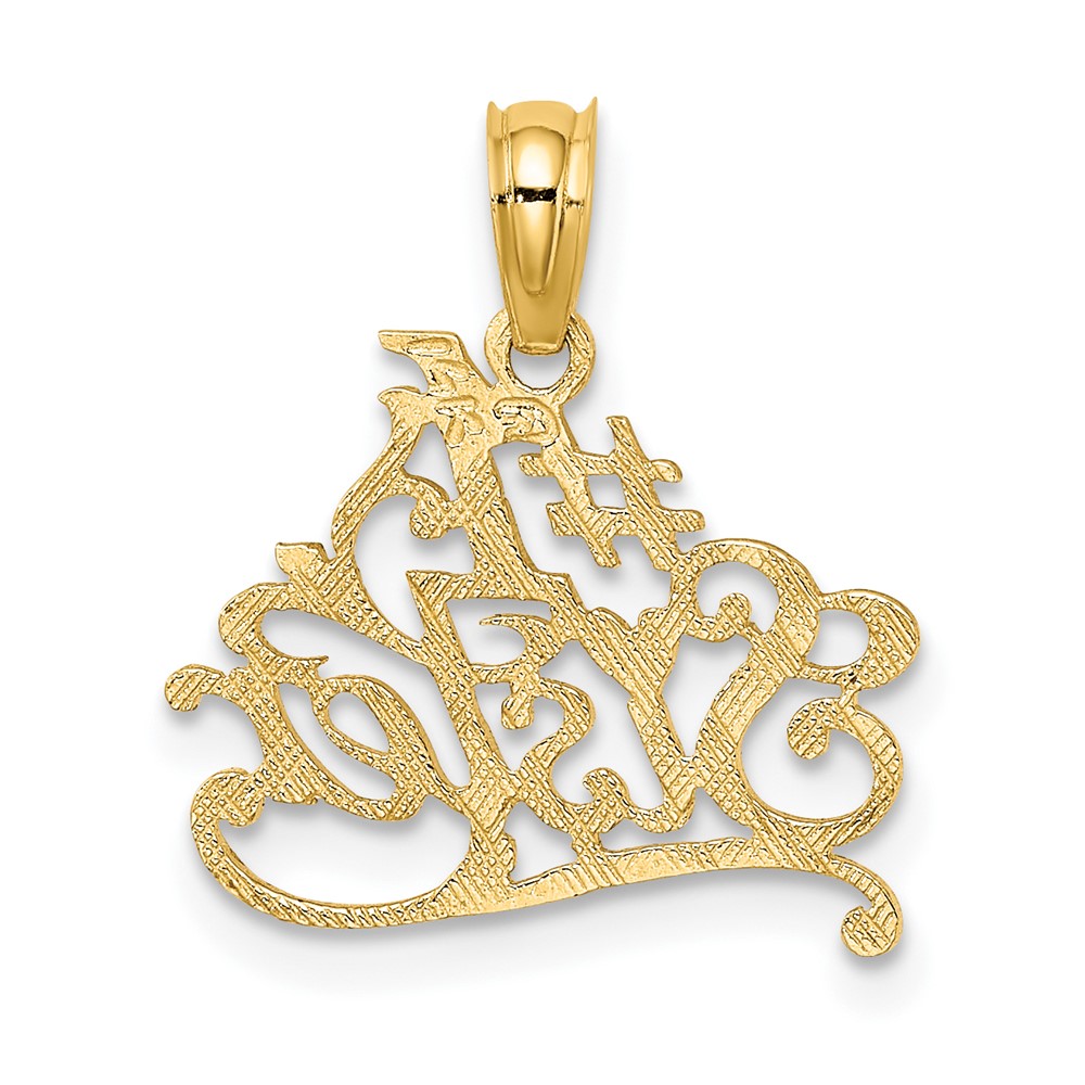 14K #1 SISTER Charm (D3972)