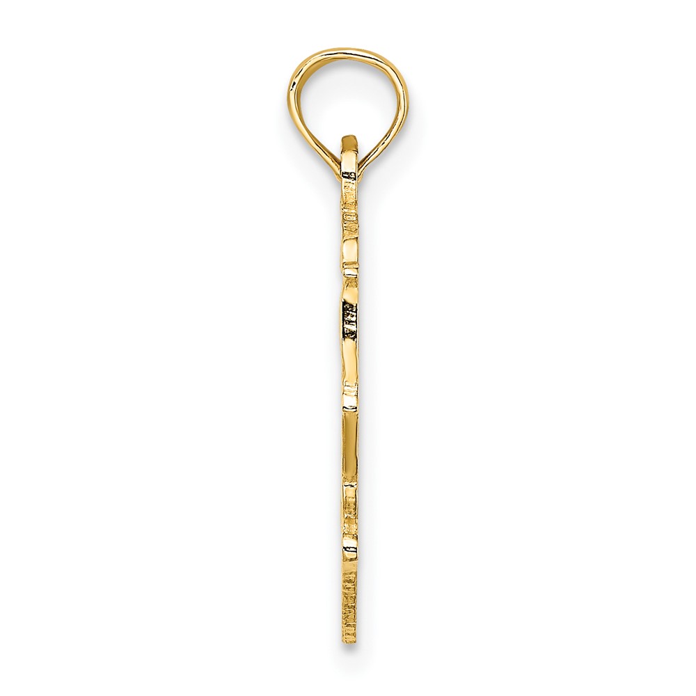14K BIG SIS in Heart Charm (D3973)