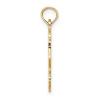 14K Yellow Gold Big Sis in Heart Charm view 2