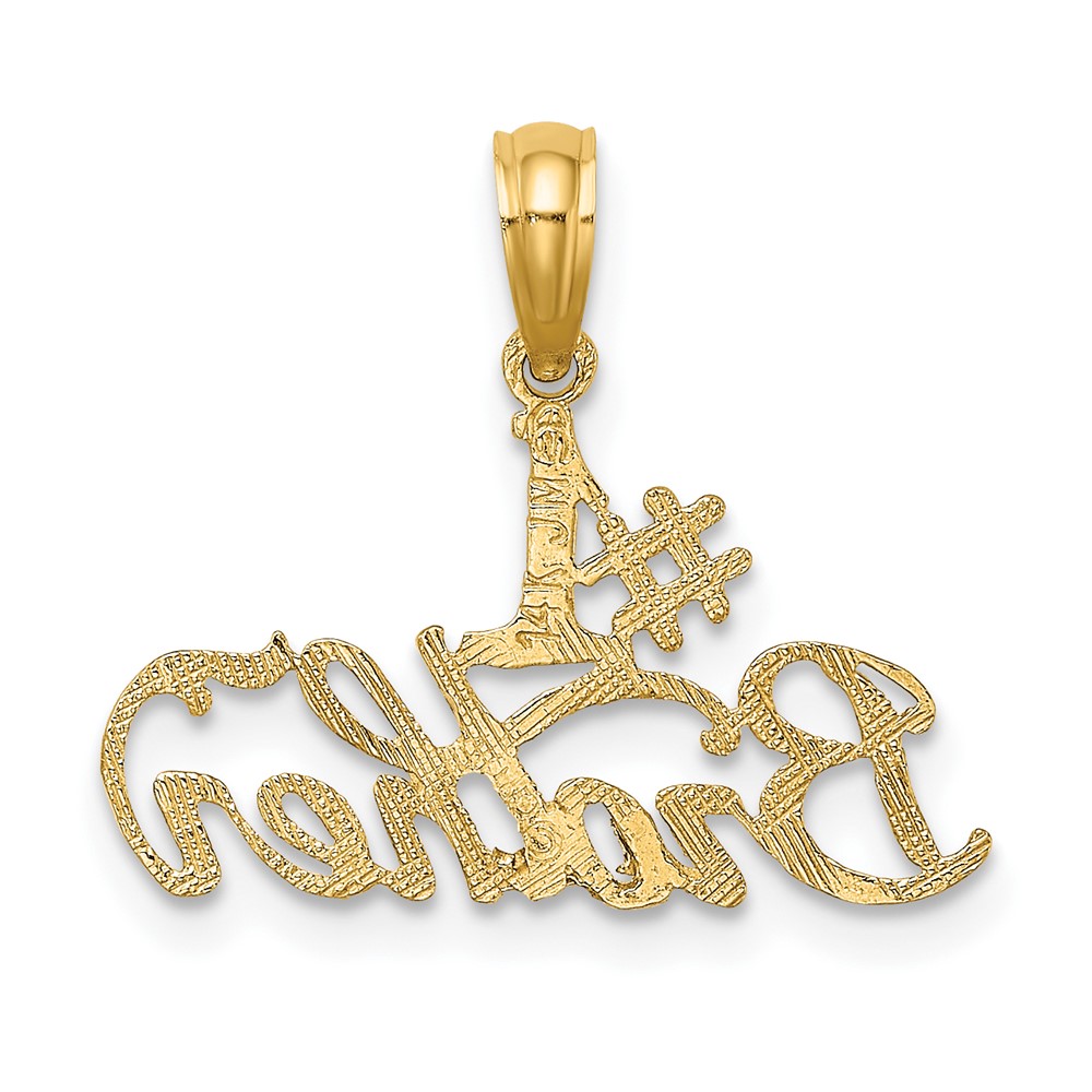14K #1 BROTHER Charm (D3982)