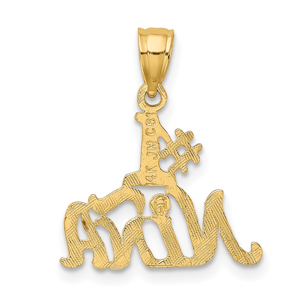 14K #1 NINA  Charm (D3987)