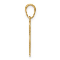 14K Yellow Gold Boy Pendant with Hands in Pocket view 2