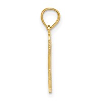 14K Yellow Gold Boy Waving Charm with Heart on Pocket view 2