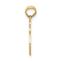 14K Yellow Gold Kissing Boy and Girl Charm view 2