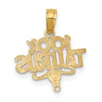 14K Yellow Gold 100% Taurus Zodiac Charm view 4